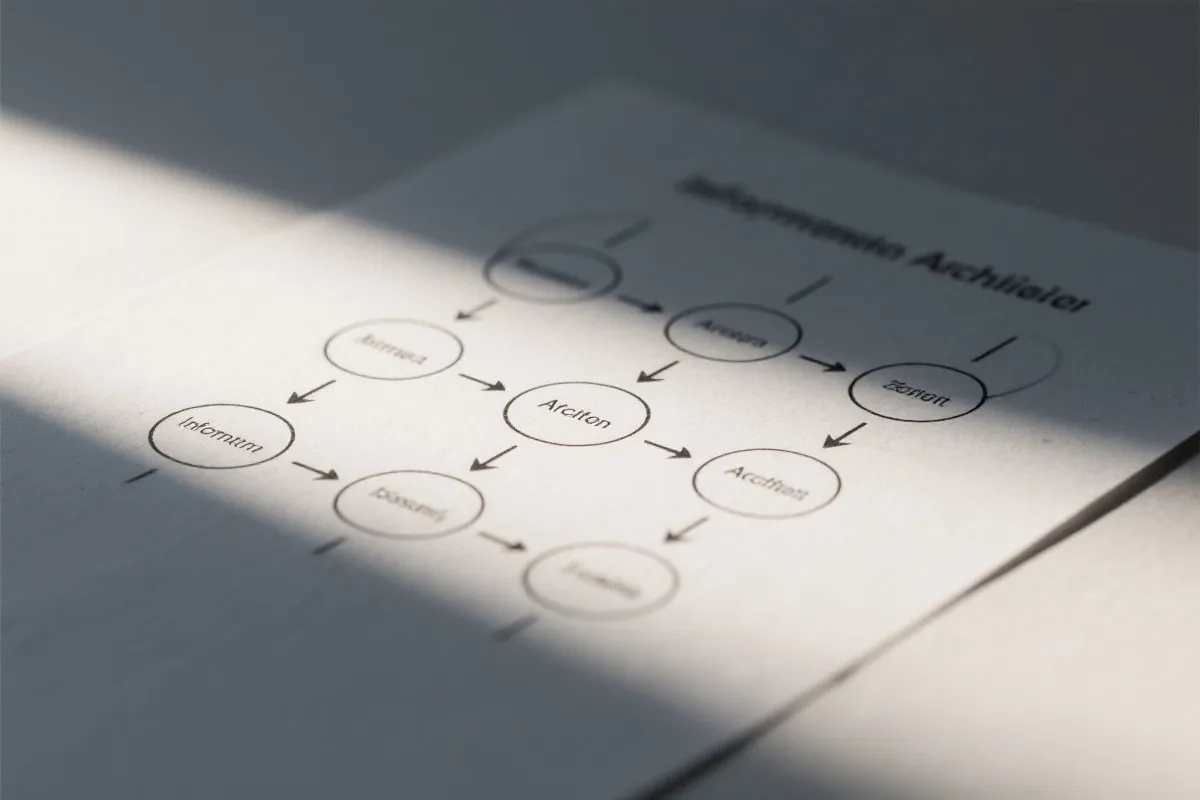 信息架构流程图示意